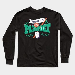 Typographic Planet Long Sleeve T-Shirt